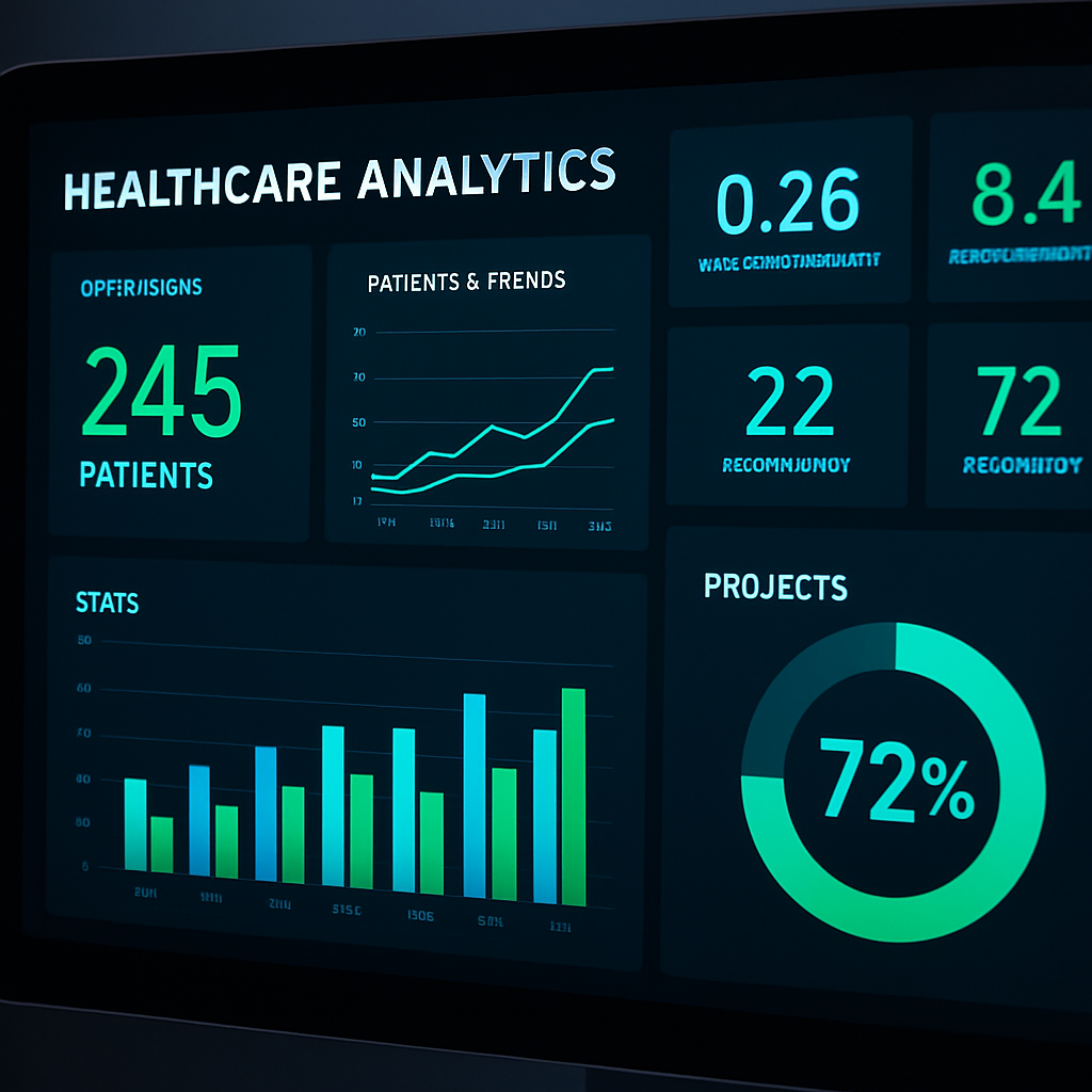 Healthcare operational analytics dashboard